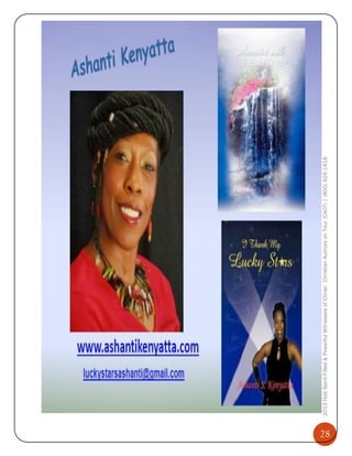 28

2013 Holy Spirit-Filled & Powerful Witnesses of Christ: Christian Authors on Tour (CAOT) | (800) 929-1418

 