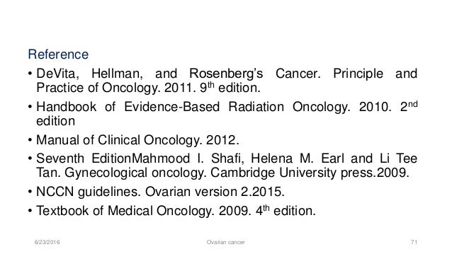 DeVita Hellman and Rosenberg s Cancer Principles & Practice of Oncology