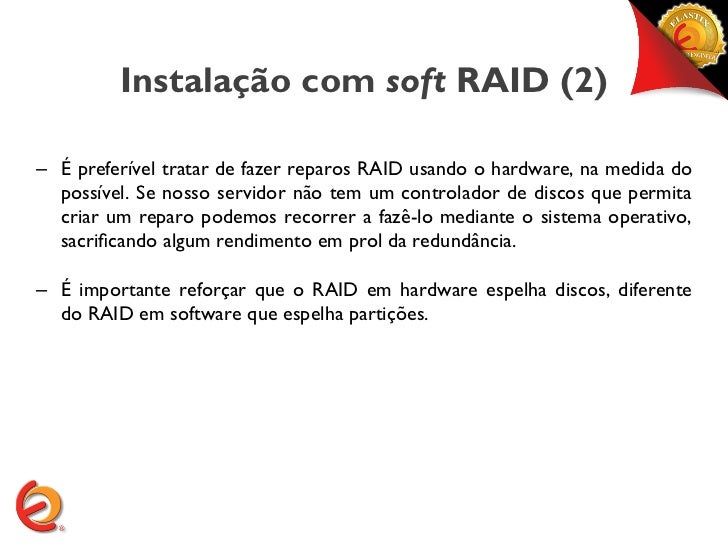 Elastix Software Raid Linux