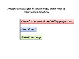C-A&P 03 Classification and properties of proteins | PPTX