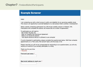 Chapter7 - FindandSelectParticipants

 