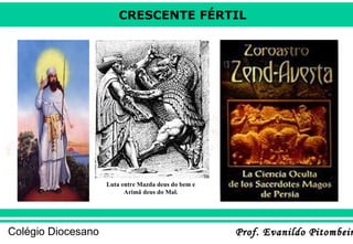 CRESCENTE FÉRTIL

Luta entre Mazda deus do bem e
Arimã deus do Mal.

Colégio Diocesano

Prof. Evanildo Pitombeir

 