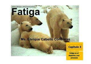 Fatiga 
Ms. Enrique Cabello Contreras 
 