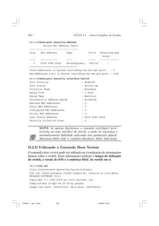 Cap.11  configura-ço de switches
