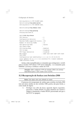 Cap.11  configura-ço de switches