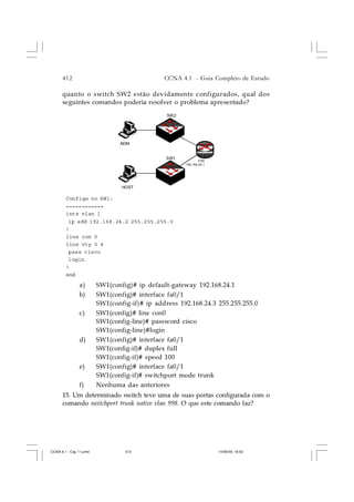 Cap.11  configura-ço de switches