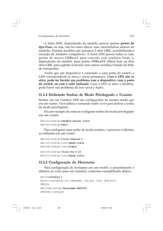 Cap.11  configura-ço de switches