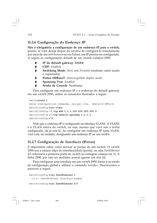 Cap.11  configura-ço de switches