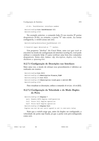 Cap.11  configura-ço de switches