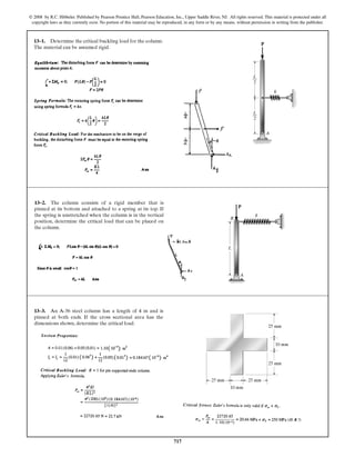 © 2008 by R.C. Hibbeler. Published by Pearson Prentice Hall, Pearson Education, Inc., Upper Saddle River, NJ. All rights reserved. This material is protected under all
copyright laws as they currently exist. No portion of this material may be reproduced, in any form or by any means, without permission in writing from the publisher.
717
ch13.qxd 1/3/04 2:19 AM Page 717
 