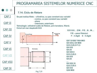 Programare Cnc Cap.vii programare cnc | PDF