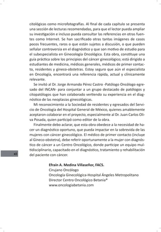 Oncología Ginecológica, Capitulo 1