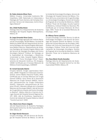 Oncología Ginecológica, Capitulo 1