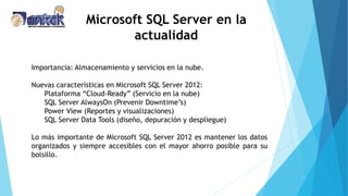 Comprehensive Overview of Microsoft SQL Server 2012 Features and ...