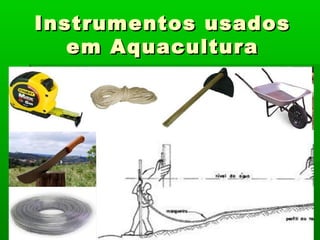 Instrumentos usadosInstrumentos usados
em Aquaculturaem Aquacultura
 