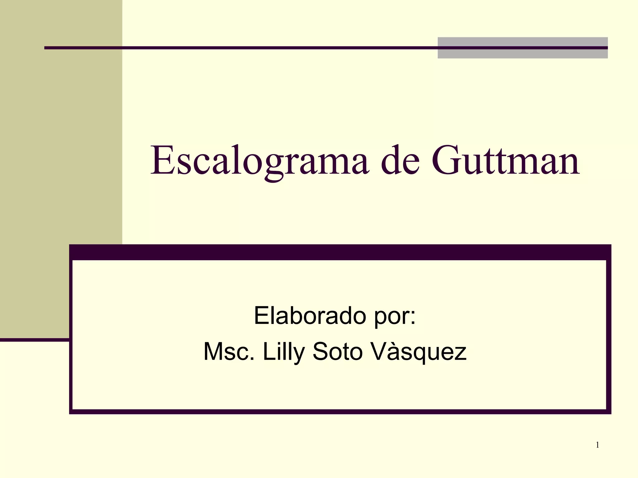 Cap.9. Recoleccion De Datos.Escalograma de Guttman. | PPT