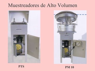 Muestreadores de Alto Volumen
PTS PM 10
 
