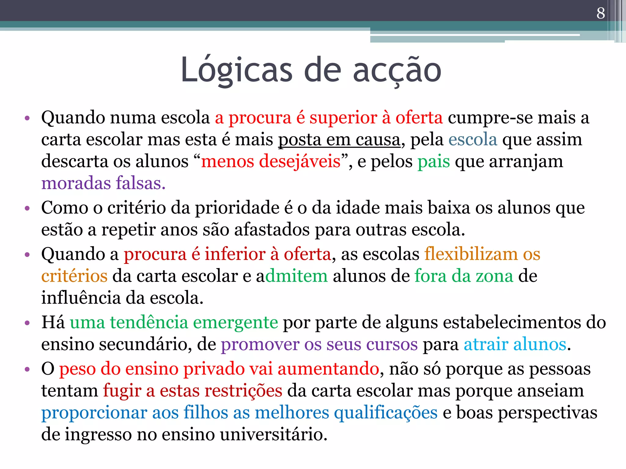 Interdependência entre escolas