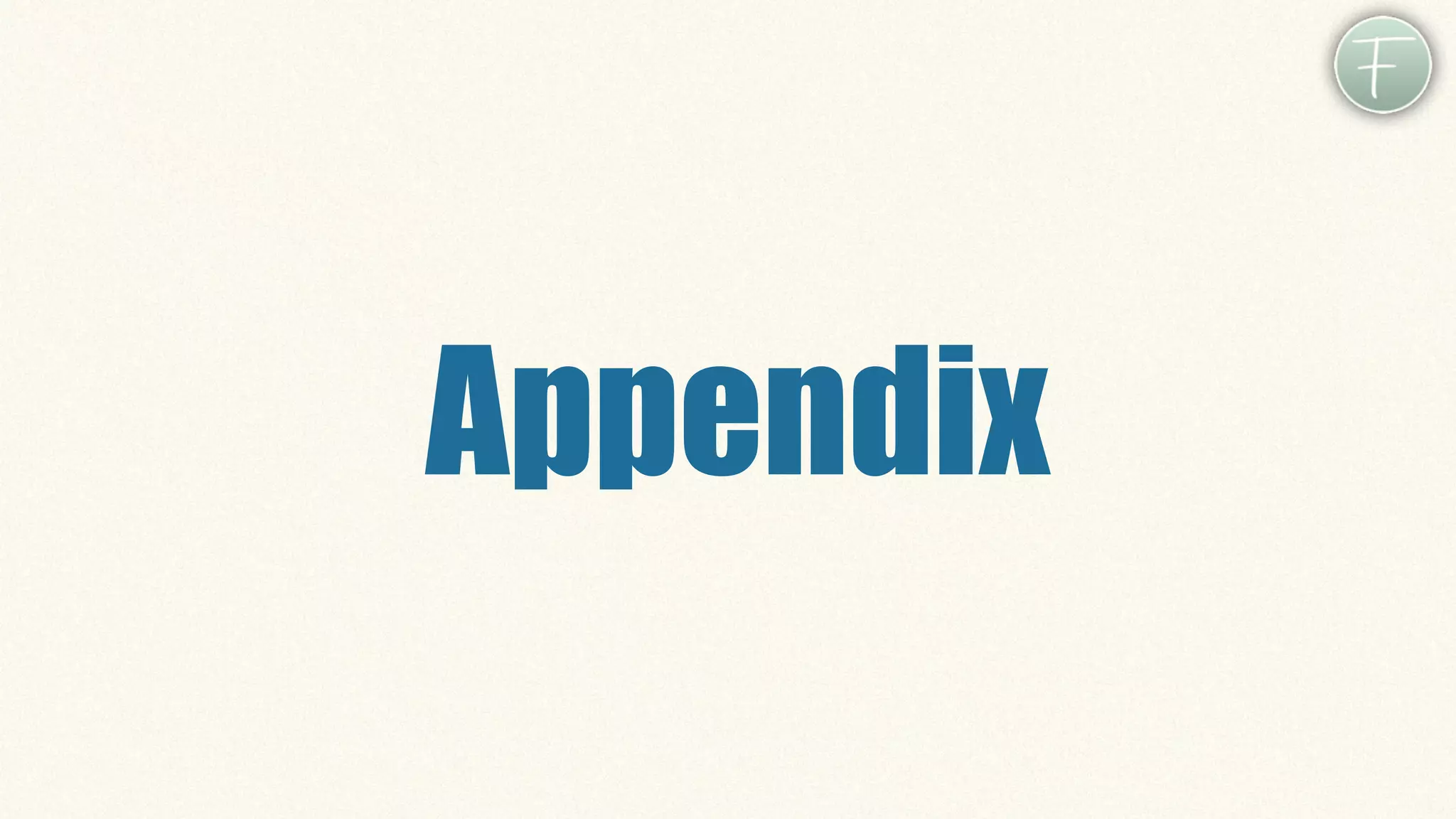 Appendix
 