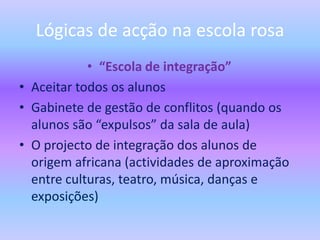 Regulação interna das escolas