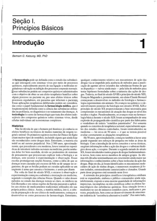 Livro de Farmacologia  "Katzung" Cap. 1