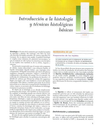 Cap 01   introducción a la histología y técnicas histológicas básicas
