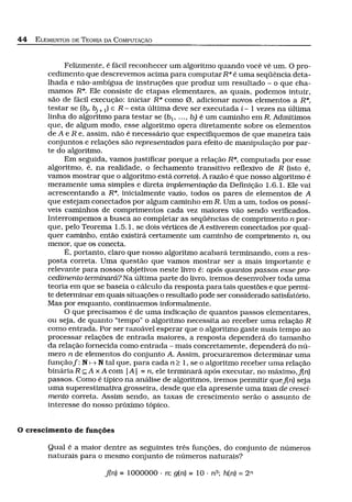 Capítulo do livro texto: Elementos de Teoria da Computação. Cortesia da Editora