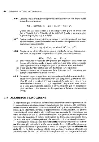 Capítulo do livro texto: Elementos de Teoria da Computação. Cortesia da Editora