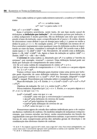 Capítulo do livro texto: Elementos de Teoria da Computação. Cortesia da Editora