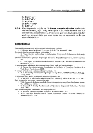 Capítulo do livro texto: Elementos de Teoria da Computação. Cortesia da Editora