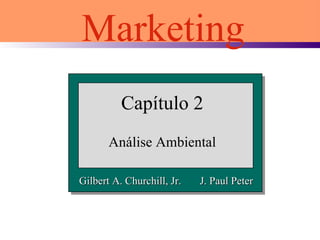Capítulo 2 Análise Ambiental Marketing Gilbert A. Churchill, Jr.  J. Paul Peter 