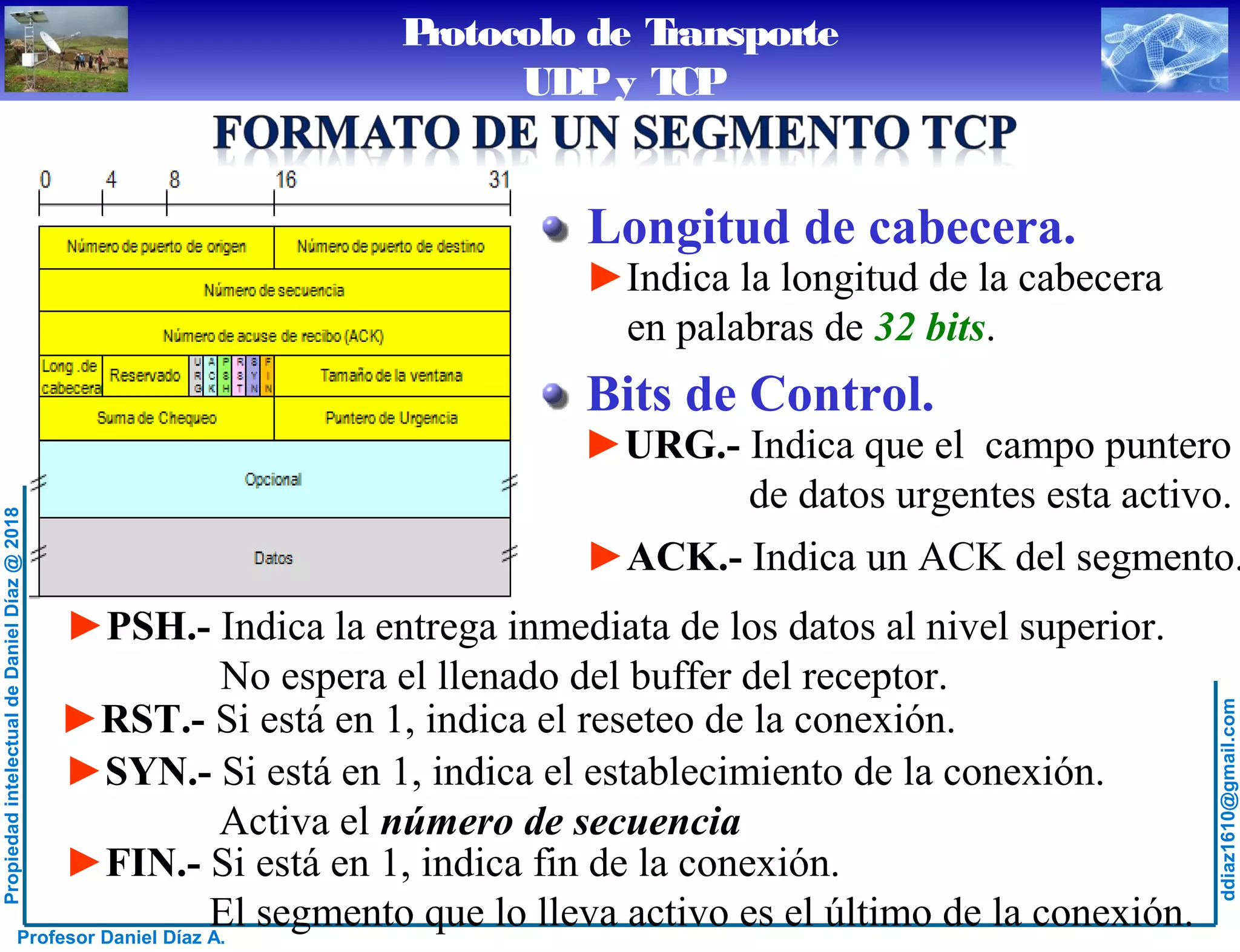 Protocolo de Transporte - Introducción, Protocolo UDP y Protocolo TCP | PPT