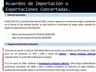 Acuerdos de Importación o
Exportaciones Concertadas.
 