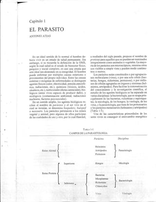 Atias Parasitología Médica Cap 1 - El Parásito