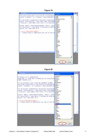 Capítulo 1 – Como Baixar e Instalar o Programa R Gustavo Mello Reis José Ivo Ribeiro Júnior 11
Figura 19
Figura 20
 