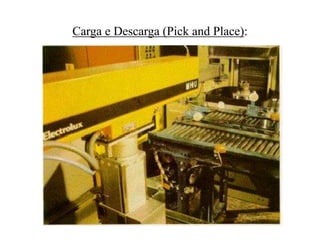 Carga e Descarga (Pick and Place):
 
