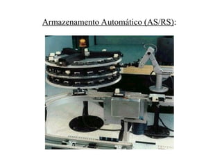 Armazenamento Automático (AS/RS):
 