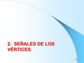 33
2. SEÑALES DE LOS
VÉRTICES
 