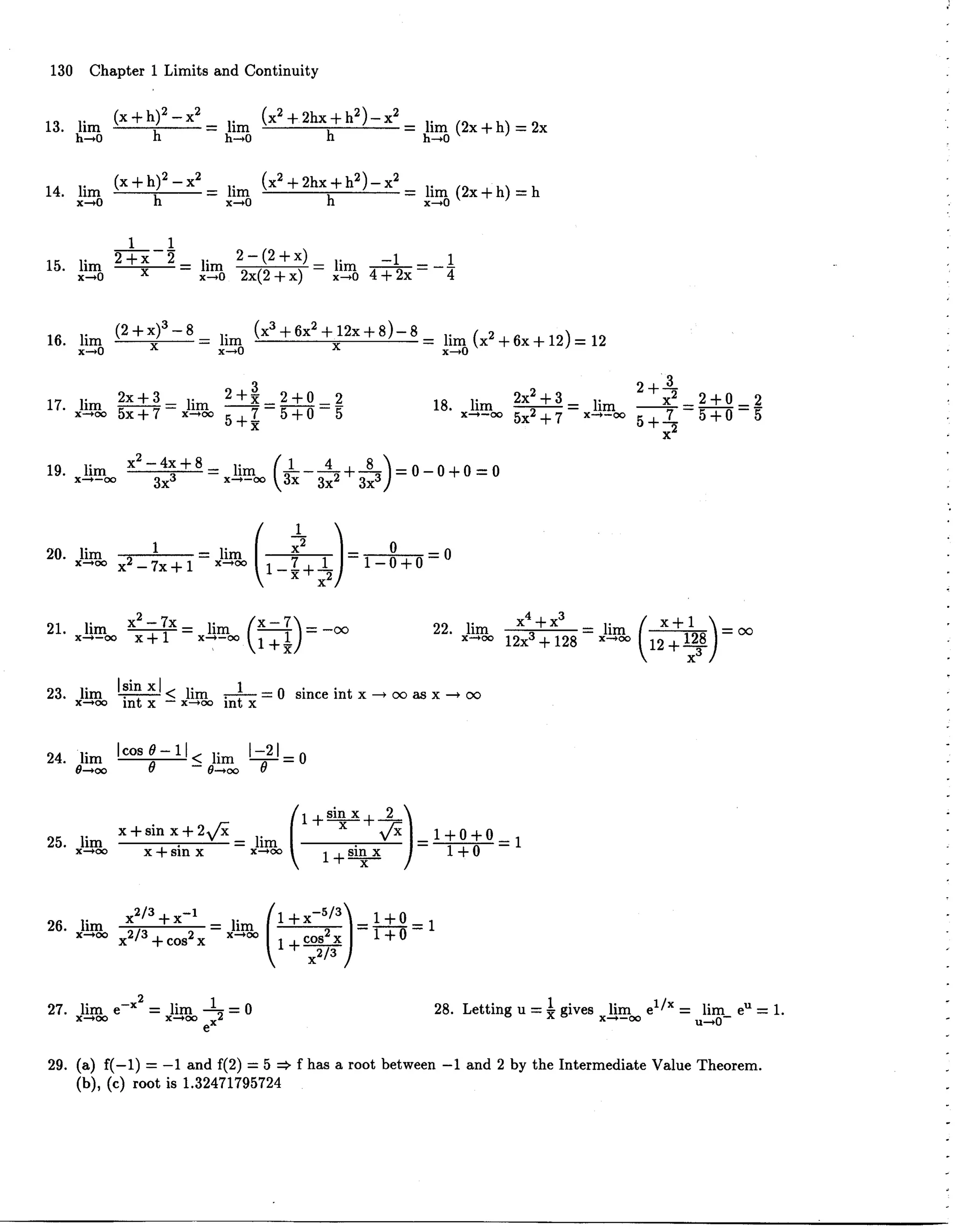 Cap1   limites e continuidade
