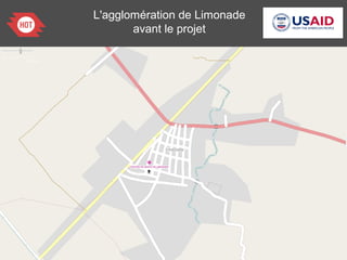 L'agglomération de Limonade
avant le projet
 