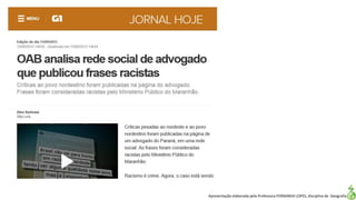 Apresentação elaborada pela Professora FERNANDA LOPES, disciplina de Geografia
 