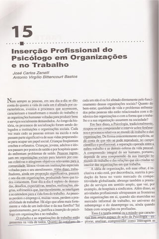 Cap 15   a inserção profissional do psicólogo nas organizações e trabalho (1)