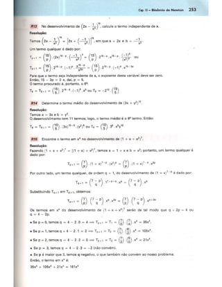 Cap 15   binômio de newton