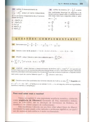 Cap 15   binômio de newton