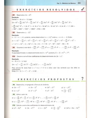 Cap 15   binômio de newton