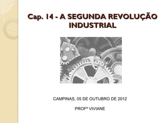 Cap. 14 - A SEGUNDA REVOLUÇÃO
            INDUSTRIAL




     CAMPINAS, 05 DE OUTUBRO DE 2012

              PROFª VIVIANE
 