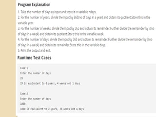 Practice of c PROGRAMMING logics and concepts | PPT