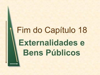 Fim do Capítulo 18
Externalidades e
Bens Públicos

 