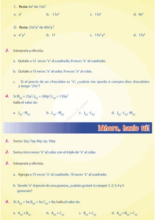 Ca`p 19 adición y sustracción de monomios 2