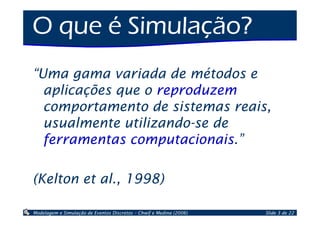 Introdução à Simulação